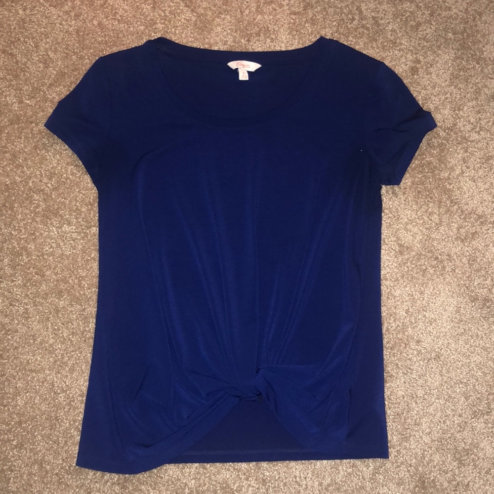 💙 Candie’s 💠 small dark navy blue short sleeve top